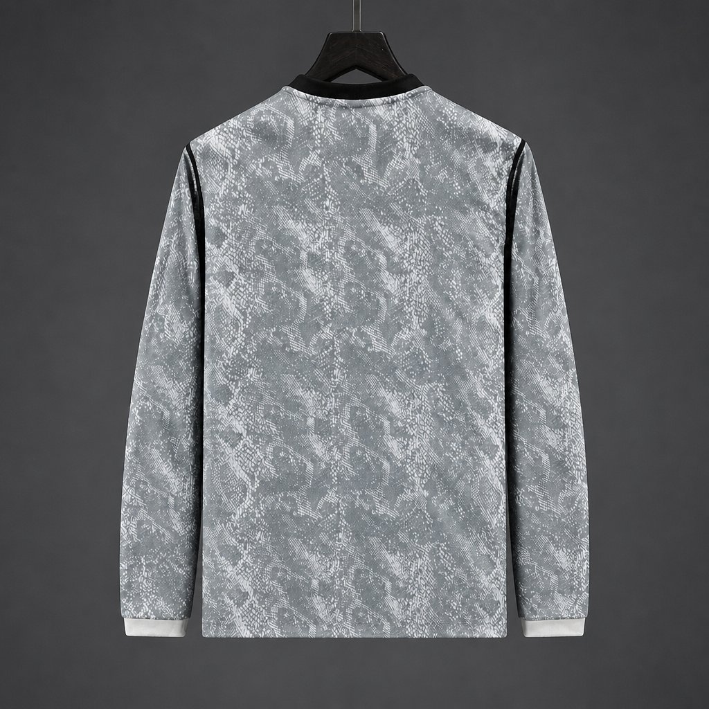 26/27 Barcelona Goalkeeper 2 Long Sleeve Grey Jersey