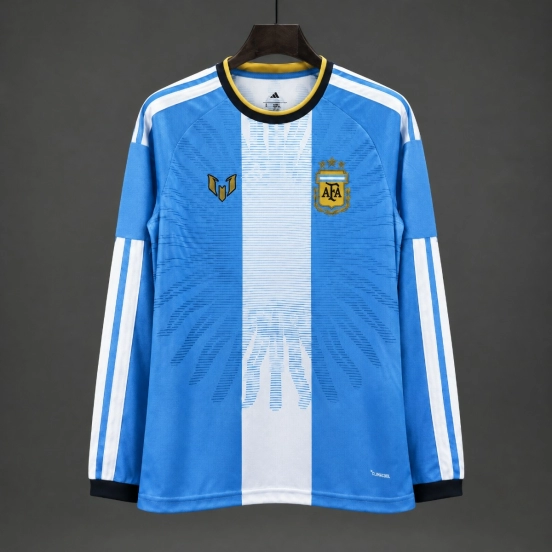 2026 Argentina MESSI Tribute Long Sleeve Blue Jersey