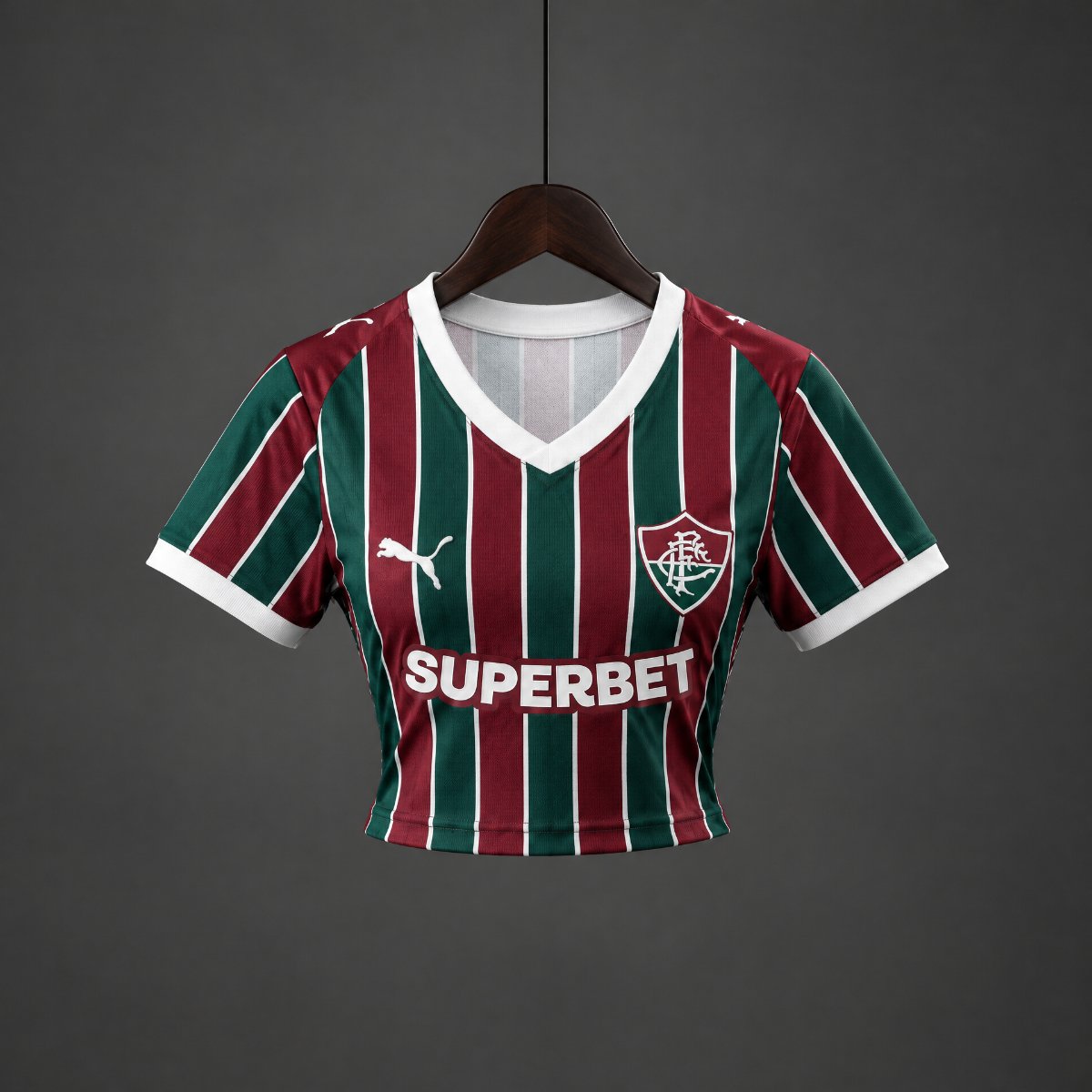 2026 Fluminense Home Maroon Women Crop Jersey